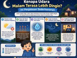 Kenapa Udara Malam Terasa Lebih Dingin? Ini Penjelasan Sederhananya