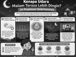 Kenapa Udara Malam Terasa Lebih Dingin? Ini Penjelasan Sederhananya